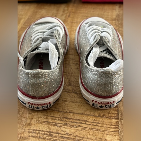 Brand new Silver Sparkly converse - Picture 2 of 3